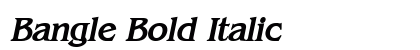 Bangle Bold Italic Preview