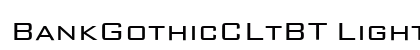 BankGothicCLtBT Light preview