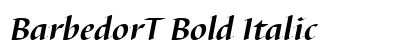 BarbedorT Bold Italic preview
