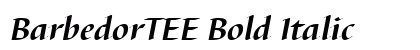 BarbedorTEE Bold Italic preview