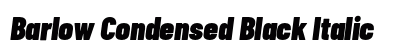Barlow Condensed Black Italic Preview
