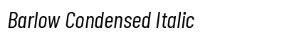 Barlow Condensed Italic Preview