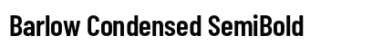 Barlow Condensed SemiBold Preview