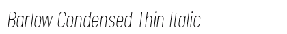 Barlow Condensed Thin Italic Preview