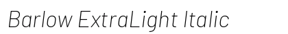 Barlow ExtraLight Italic Preview