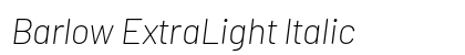 Barlow ExtraLight Italic Preview