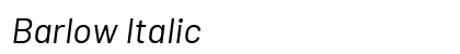 Barlow Italic Preview