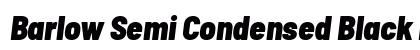 Barlow Semi Condensed Black Italic Preview