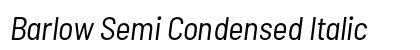 Barlow Semi Condensed Italic Preview