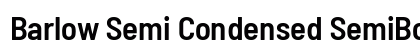 Barlow Semi Condensed SemiBold Preview
