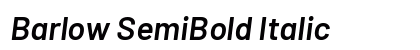 Barlow SemiBold Italic Preview