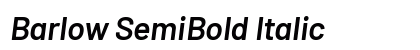 Barlow SemiBold Italic Preview