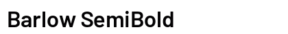 Barlow SemiBold Preview