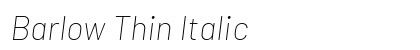 Barlow Thin Italic Preview