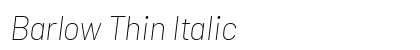 Barlow Thin Italic Preview
