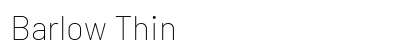 Barlow Thin preview