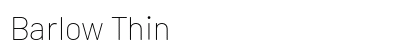 Barlow Thin preview