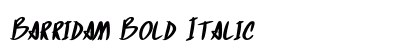 Barridam Bold Italic Preview