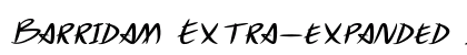 Barridam Extra-expanded Italic preview