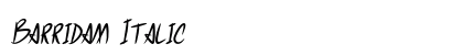 Barridam Italic Preview