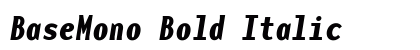 BaseMono Bold Italic Preview