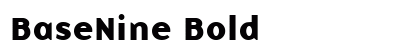 BaseNine Bold preview