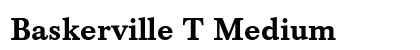 Baskerville T Medium Preview