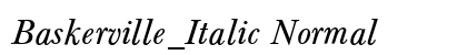 Baskerville_Italic Normal preview