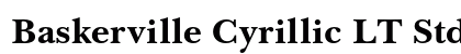 Baskerville Cyrillic LT Std Bold Preview