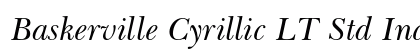 Baskerville Cyrillic LT Std Inclined preview