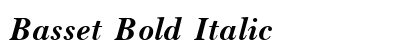 Basset Bold Italic Preview