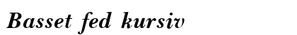 Basset fed kursiv preview