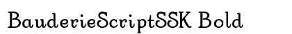 BauderieScriptSSK Bold preview