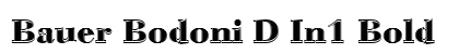 Bauer Bodoni D In1 Bold preview