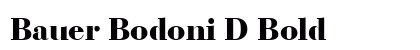 Bauer Bodoni D Bold preview