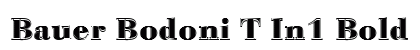 Bauer Bodoni T In1 Bold preview