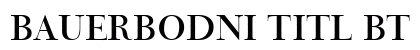 BauerBodni Titl BT Titling preview