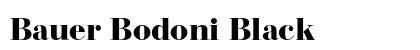 Bauer Bodoni Black Preview