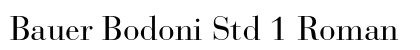 Bauer Bodoni Std 1 Roman Preview