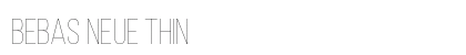 Bebas Neue Thin preview