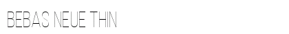 Bebas Neue Thin preview