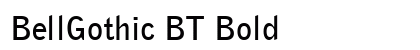 BellGothic BT Bold preview