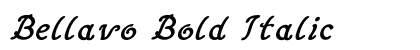 Bellavo Bold Italic Preview