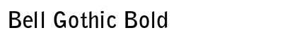 Bell Gothic Bold preview