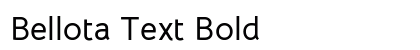 Bellota Text Bold preview