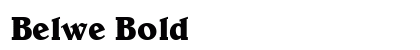 Belwe Bold preview