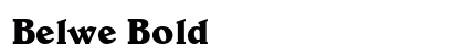 Belwe Bold preview