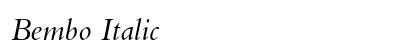 Bembo Italic Preview