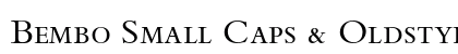Bembo Small Caps & Oldstyle Figures Preview