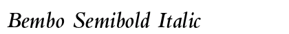 Bembo Semibold Italic Preview